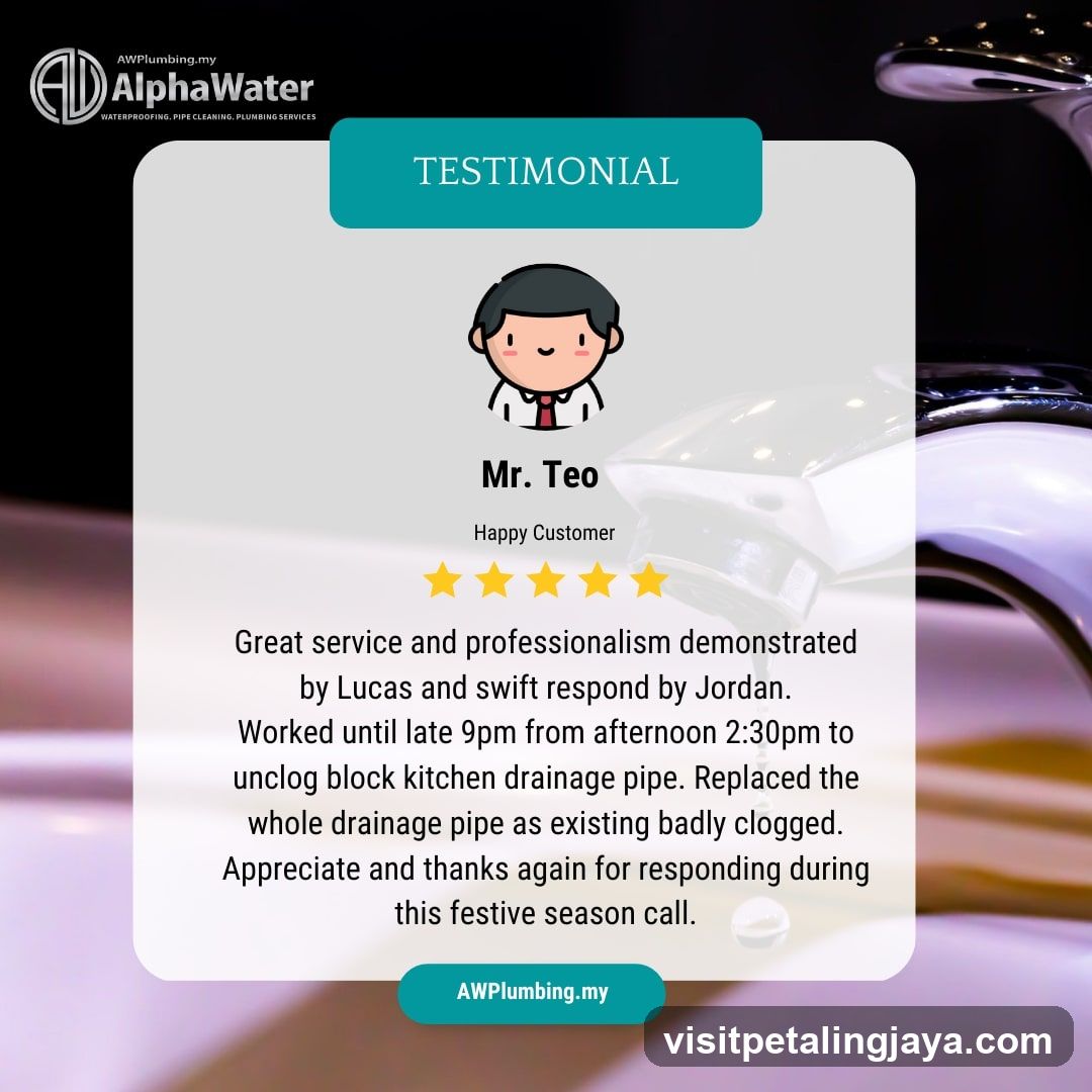 Testimonial Card - AlphaWater Plumbing Services