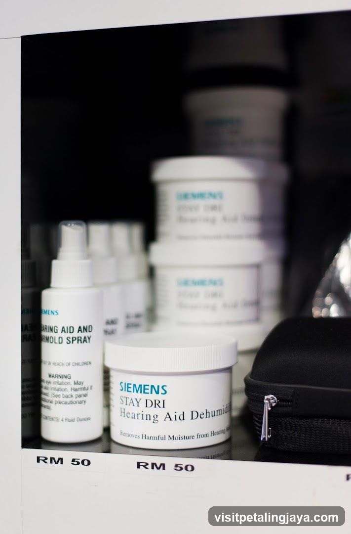 Siemens Hearing Aid Dehumidifier Products Display