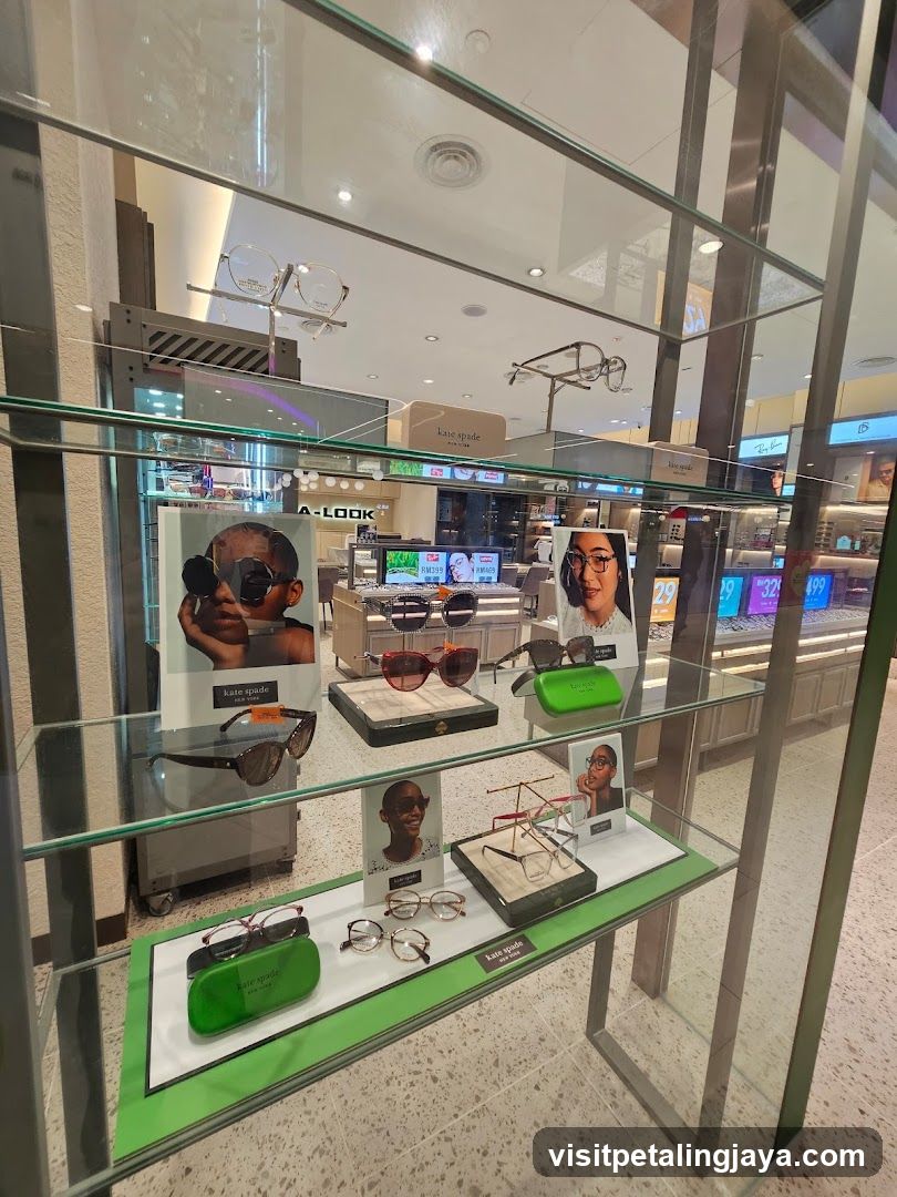 Eyewear Display in Retail Store