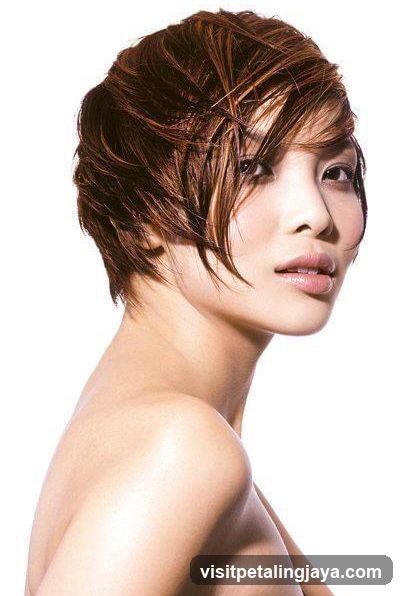 Portrait of a woman with short hair