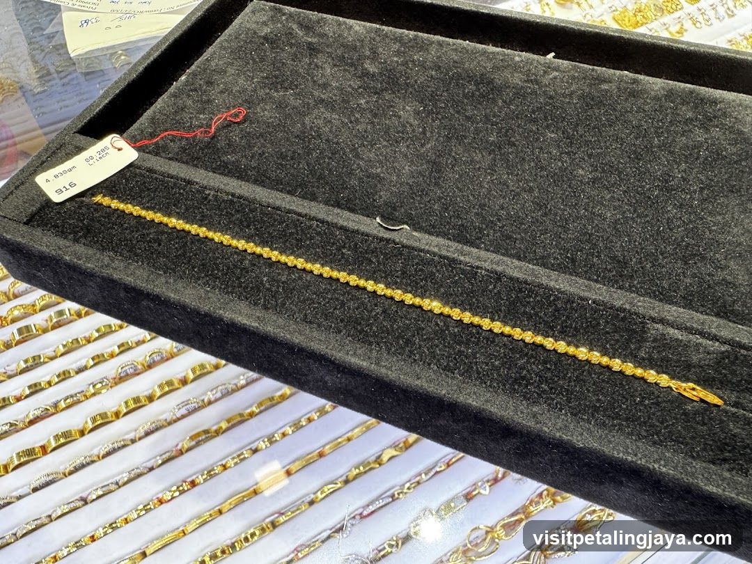 Gold Bracelet Display