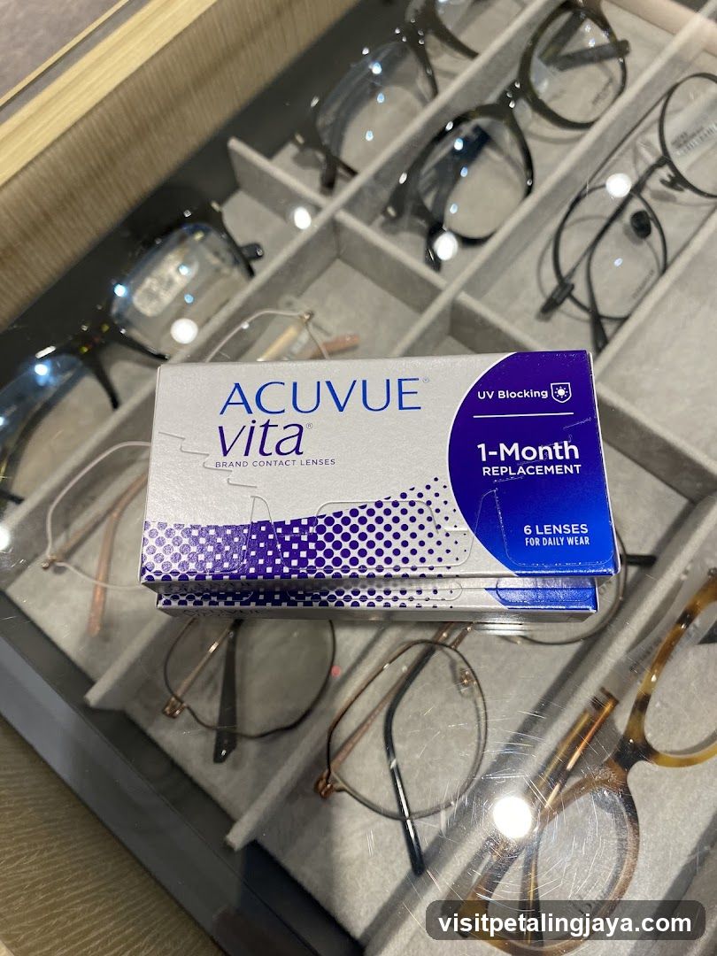 Acuvue Vita Contact Lens Box Display