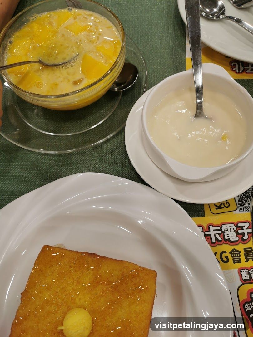 Table Setting with Desserts and Food