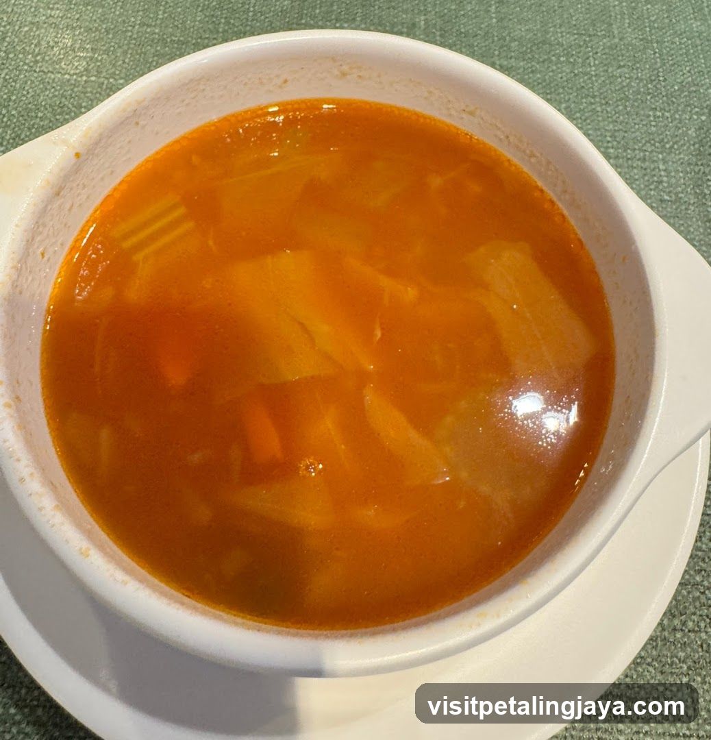 Soup in a bowl
