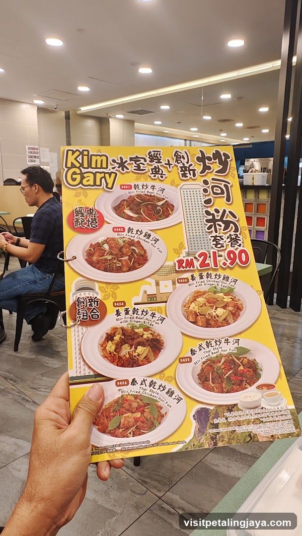 Kim Gary Menu Display