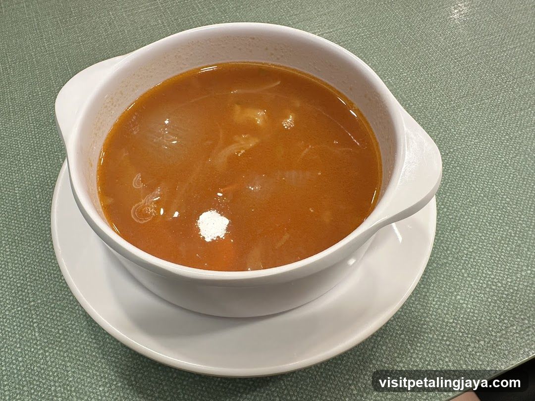 Soup in a bowl
