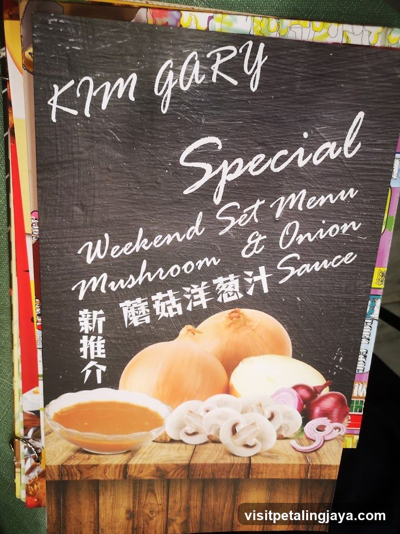 Kim Gary Special Weekend Set Menu