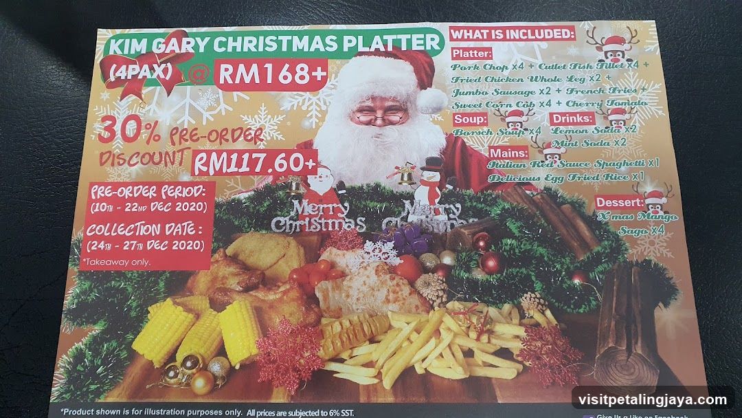 Kim Gary Christmas Platter Flyer