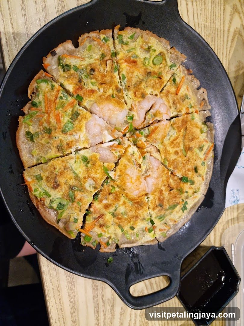 Cooked dish in cast iron skillet
