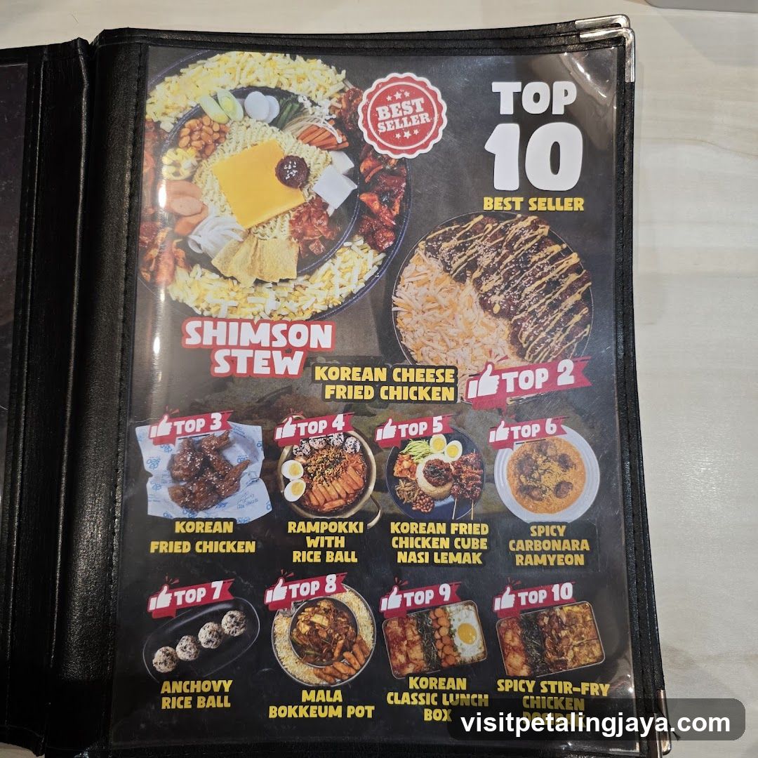Top 10 Best Seller Menu