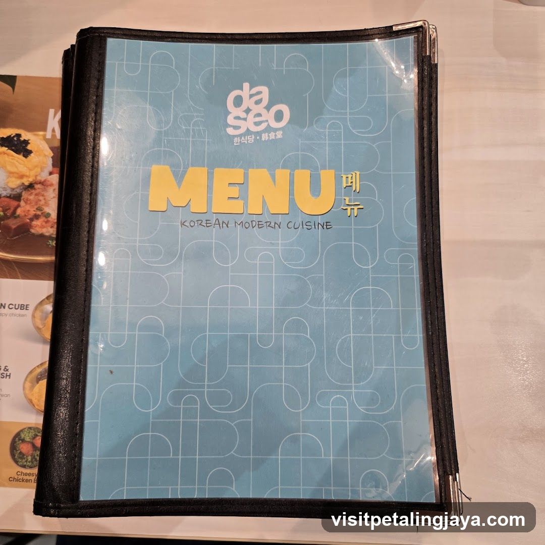Da Seo Menu