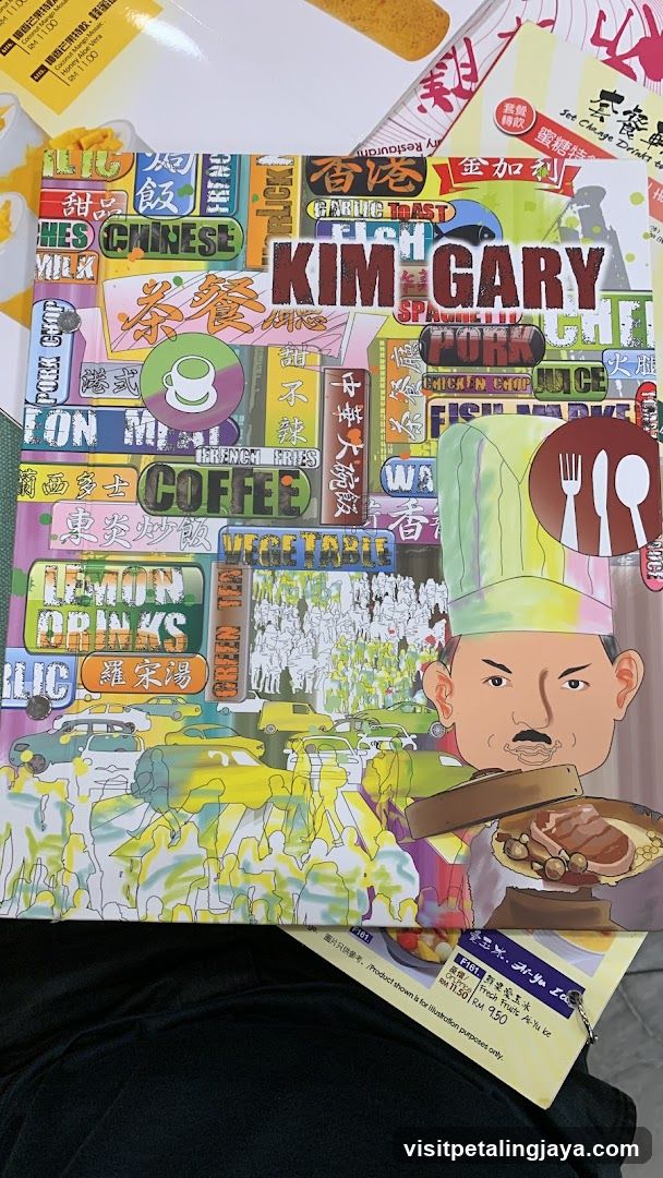 Kim Gary Restaurant Menu Cover