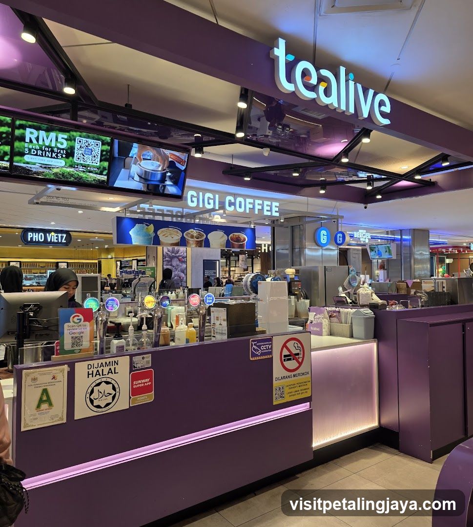 Tealive and Gigi Coffee Counter