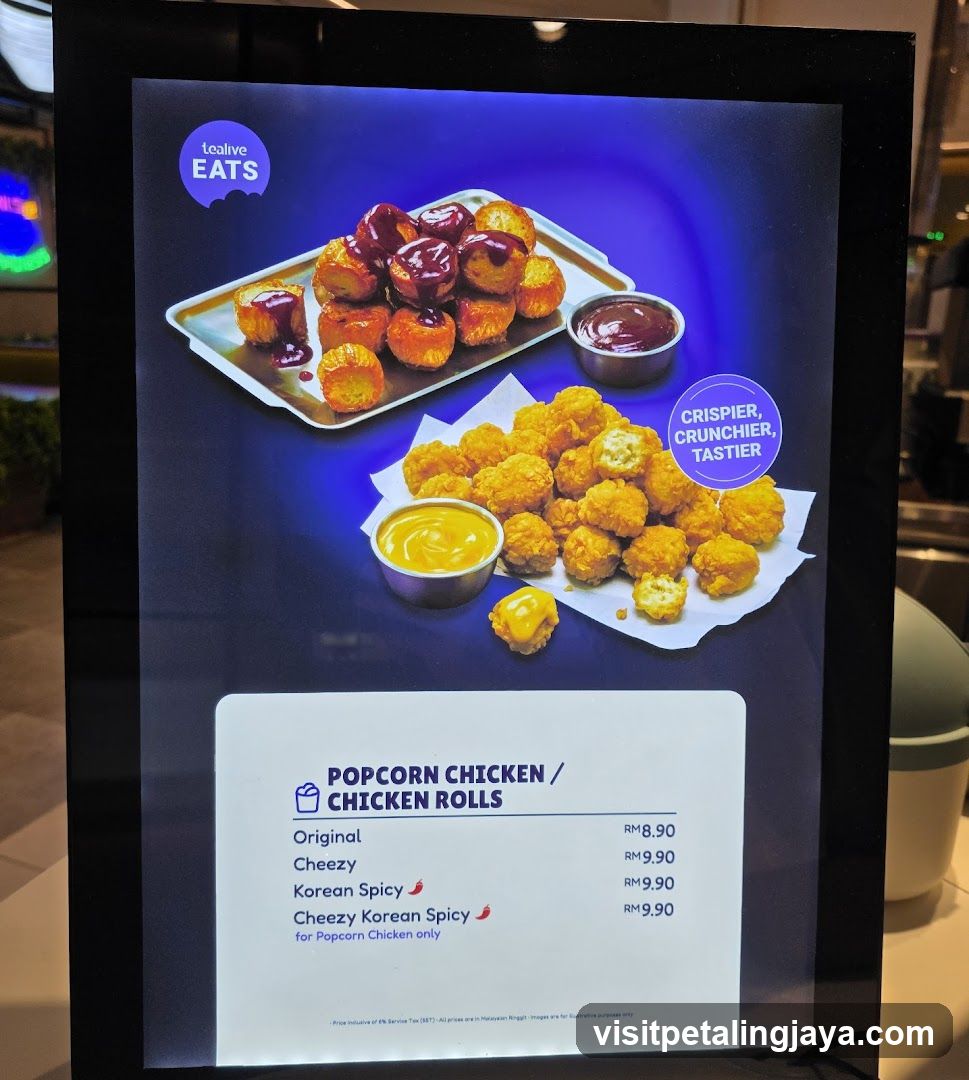 Lealive Eats Popcorn Chicken Display