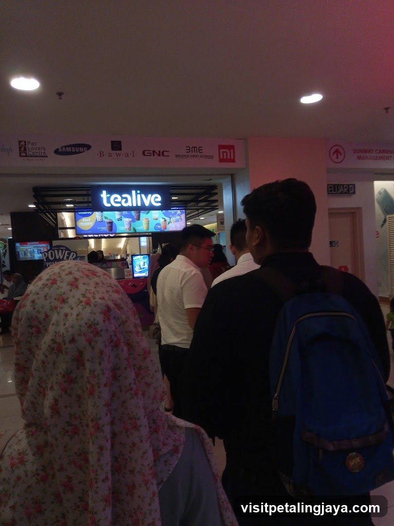 Interior of shopping mall