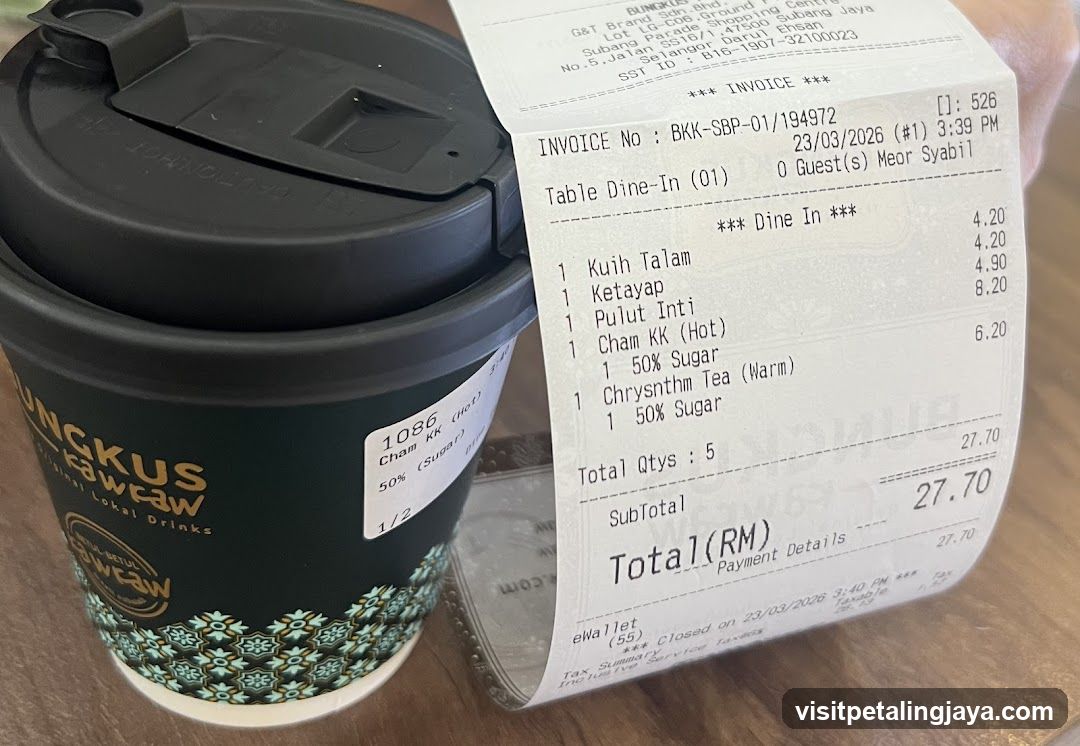 Bunckus Rawaw Receipt and Cup