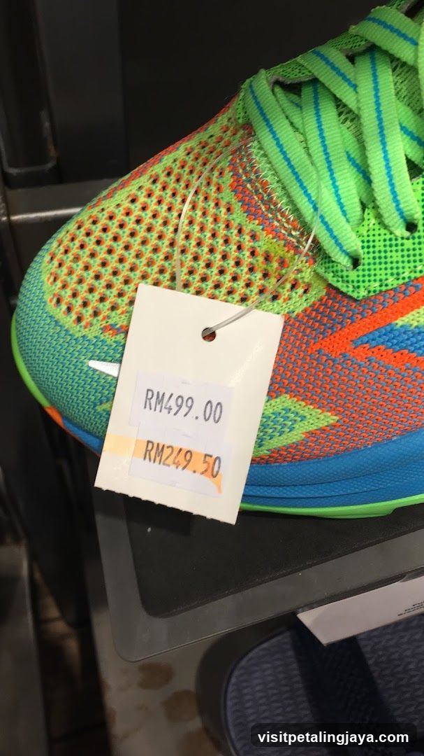 Colorful Sneaker with Price Tag