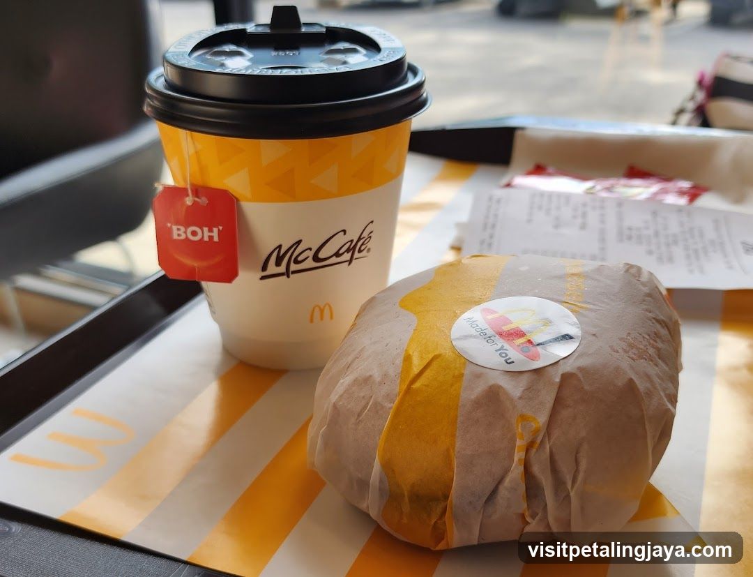 McDonald's McCafe and Burger Meal