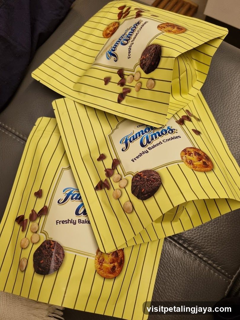 Famous Amos Cookies Packaging