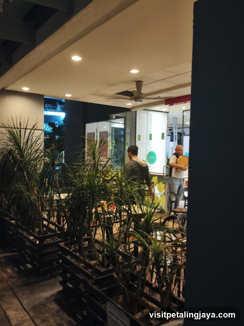 Outdoor Plant Display with Staff