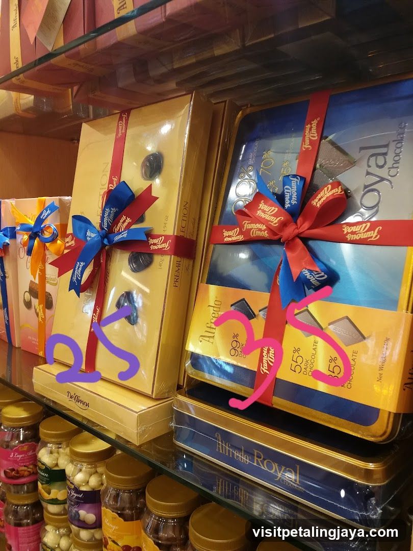 Chocolate Gift Boxes on Shelf