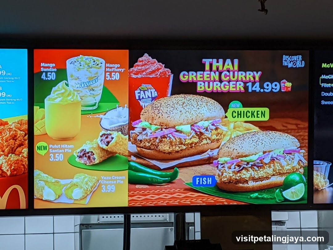 McDonald's Digital Menu Board Display