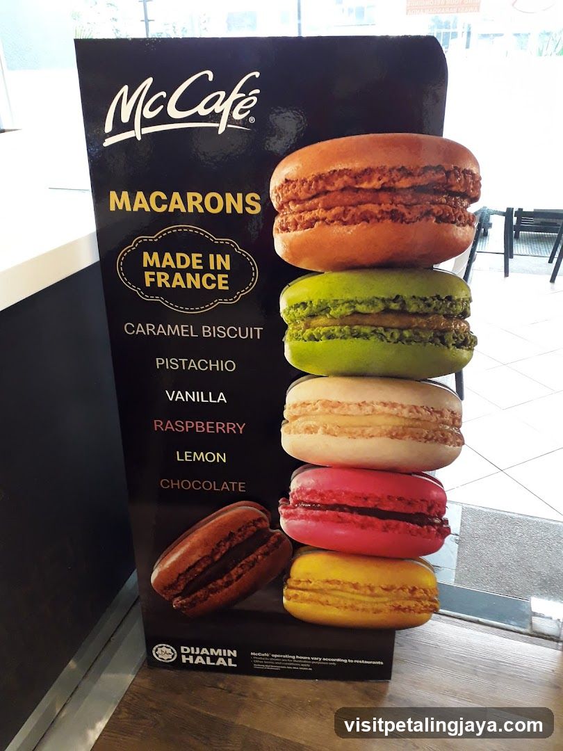 McCafé Macarons Display