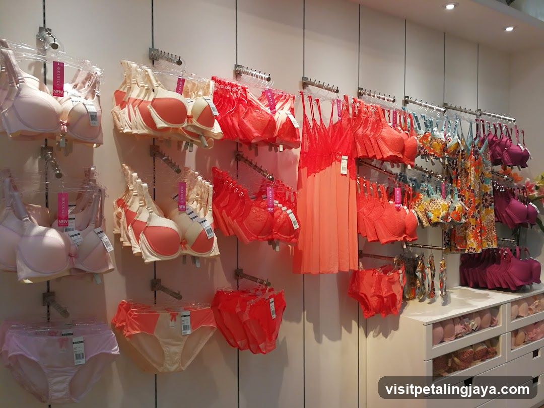 Bikini and Bra Display Wall
