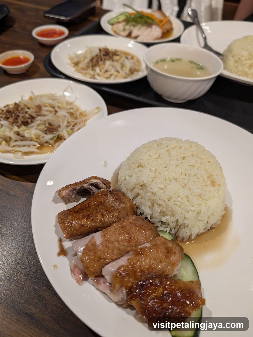Hainanese Chicken Rice Plate