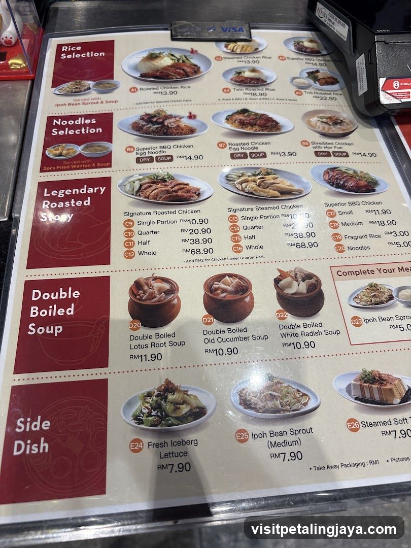 Rice and Noodle Menu