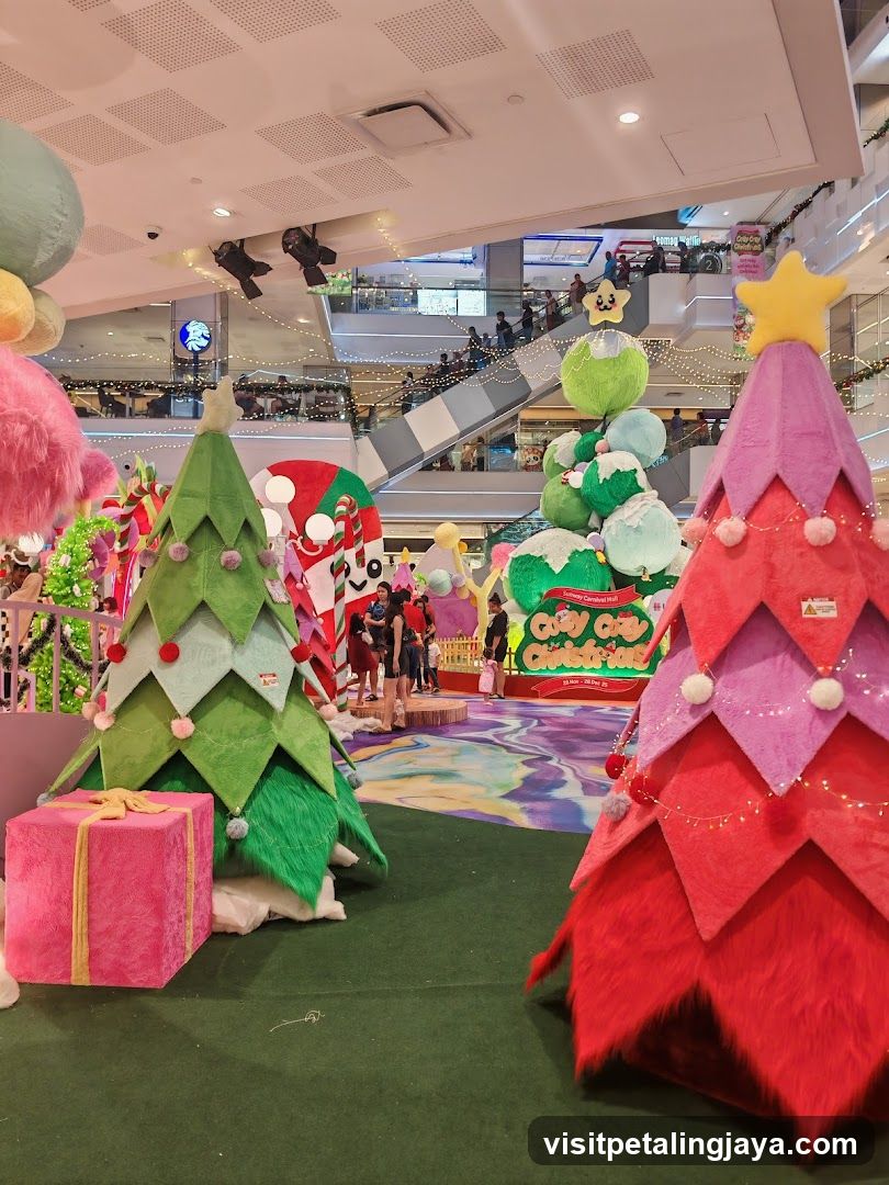 Christmas-themed indoor display