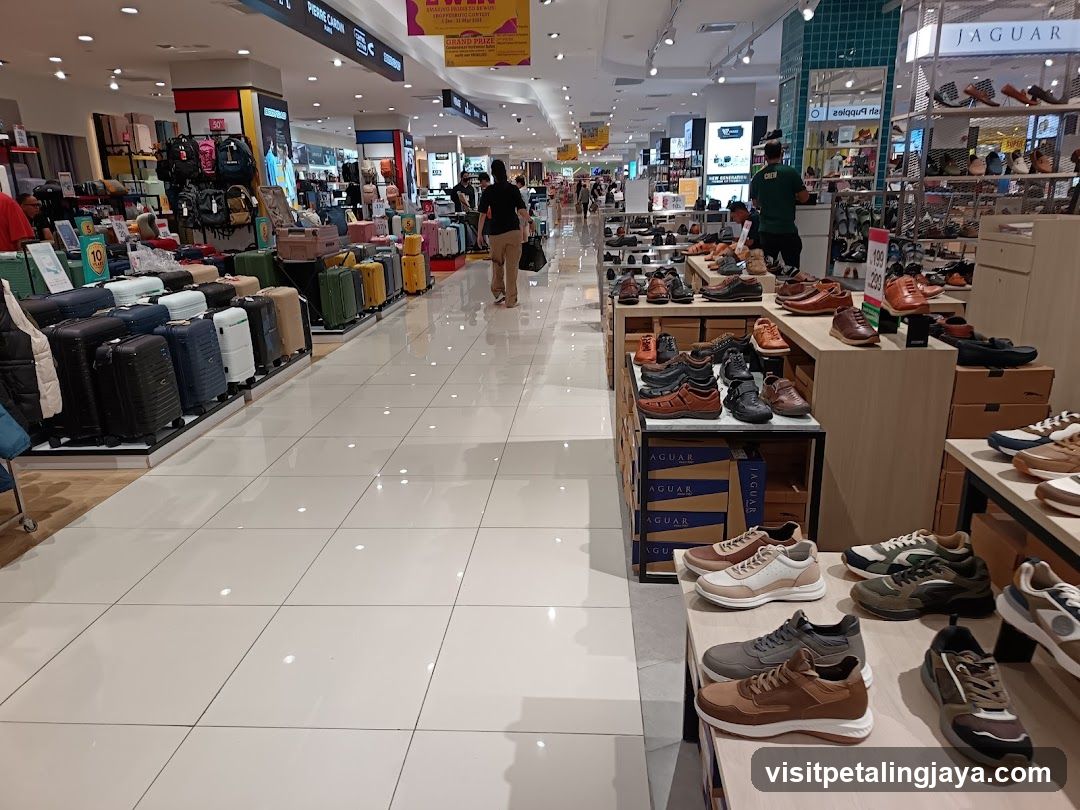 Interior of a shopping mall