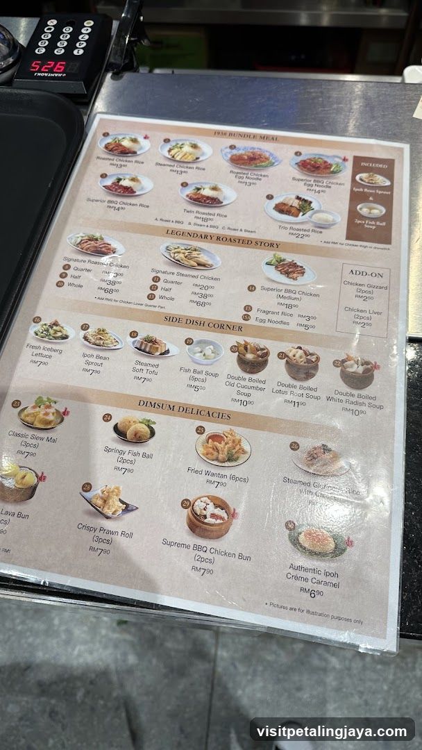 1936 Bundle Meal Menu