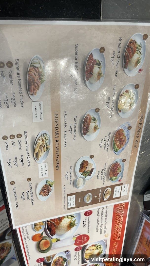 1936 BUNDEE MEAL Menu Board