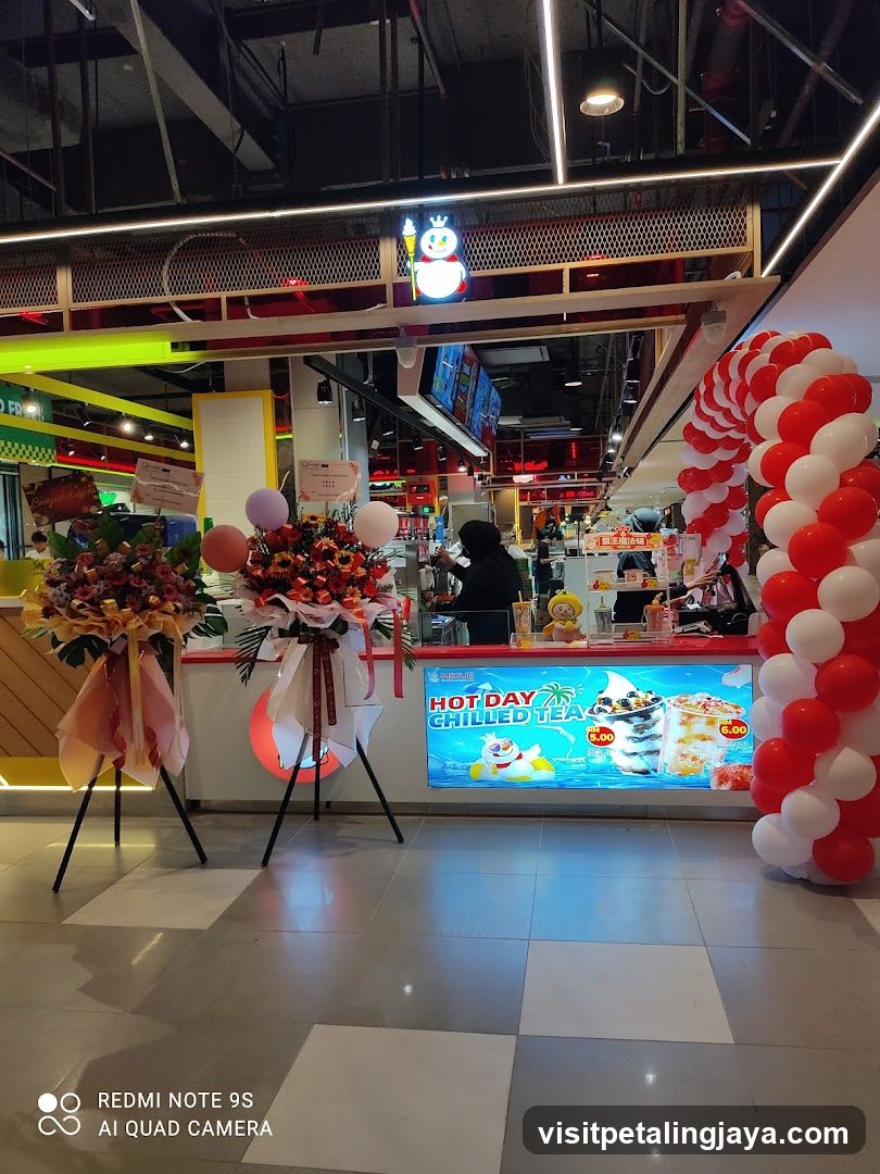 Interior of a beverage stall