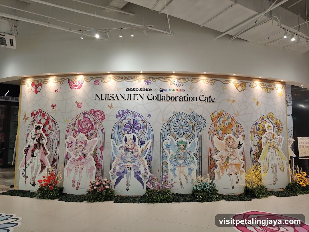 Doko Koko x Nijisanji Collaboration Cafe Display