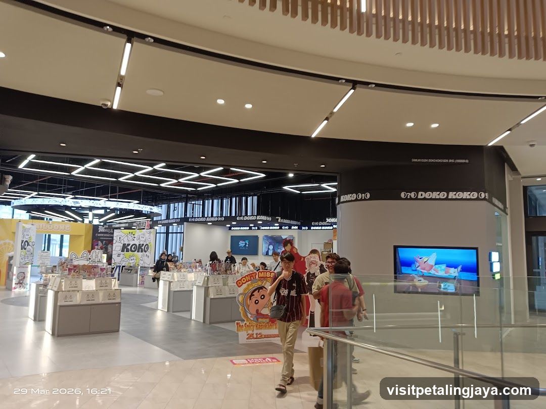 Shopping Mall Interior with Toy Store Display