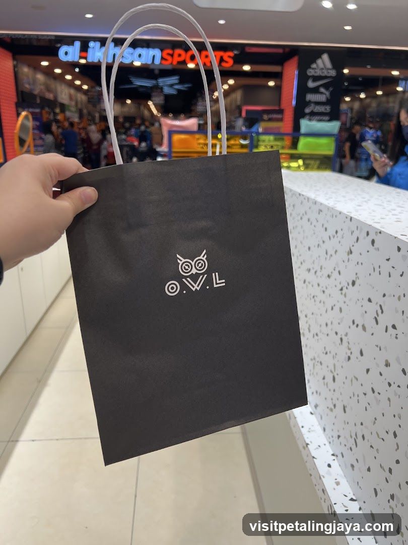 Shopping Bag in Mall Interior