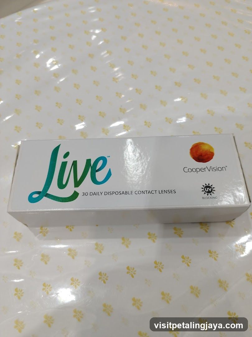 CooperVision Live Contact Lens Box