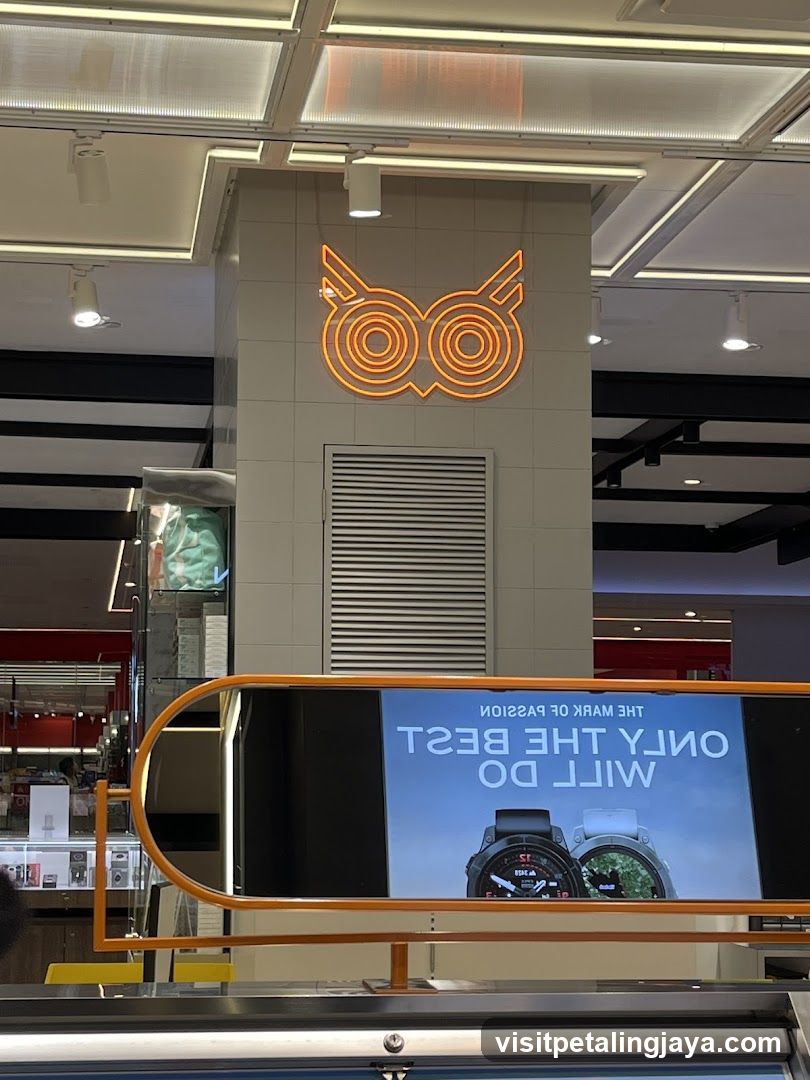 Interior Display with Brand Logo and Advertisement