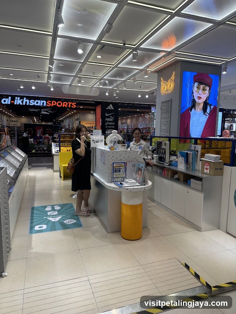 Interior of a shopping mall