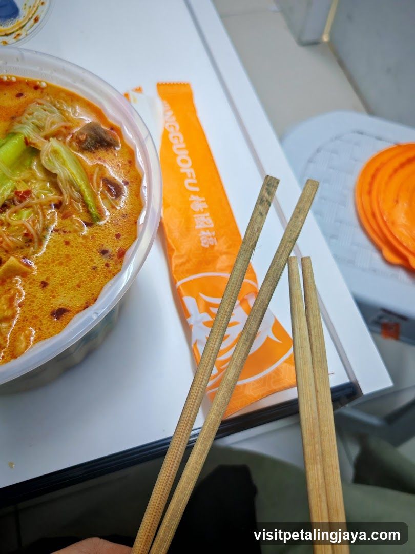 Food and utensils on table