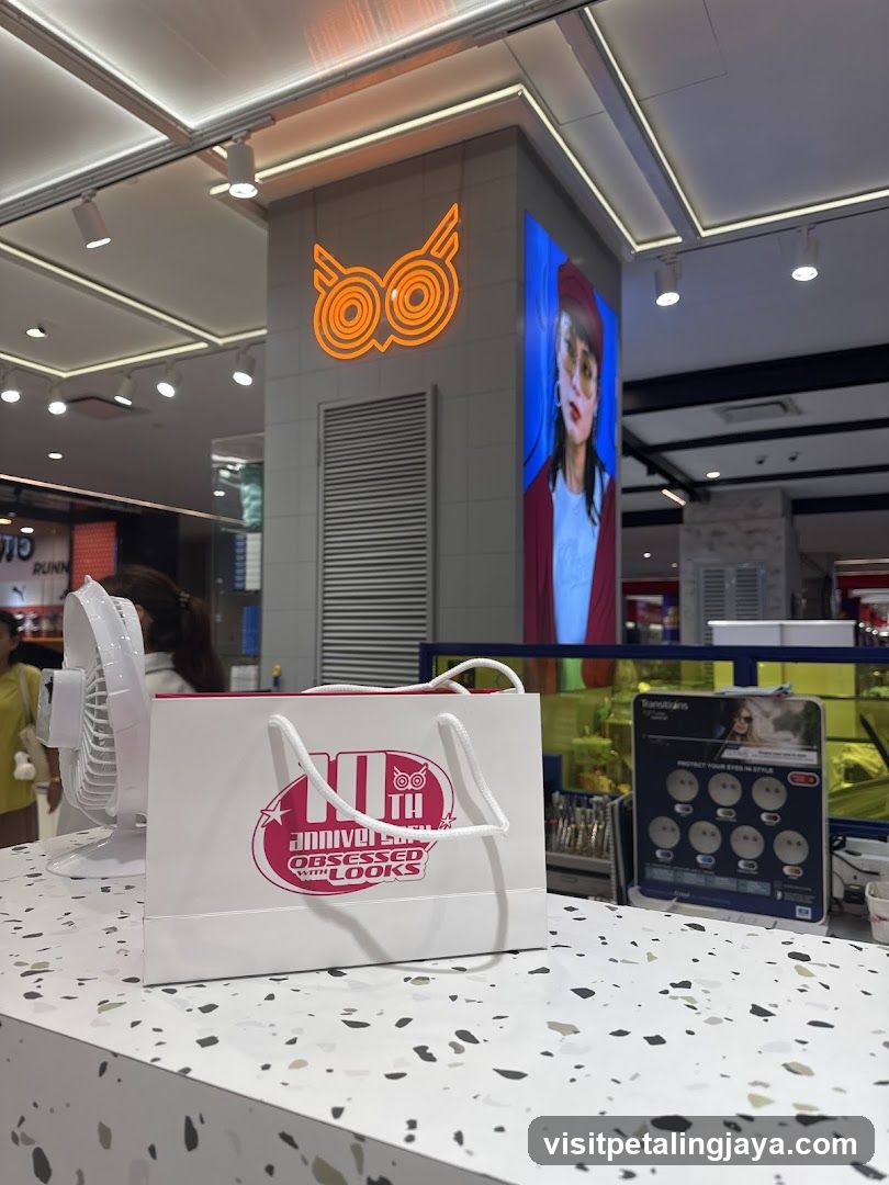 Interior Display with Shop Bag and Signage