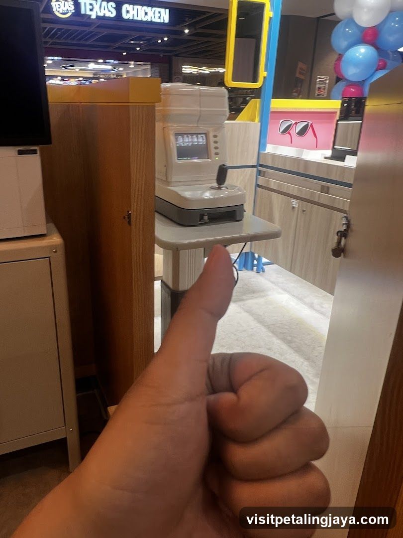 Interior View with Thumb Up Gesture
