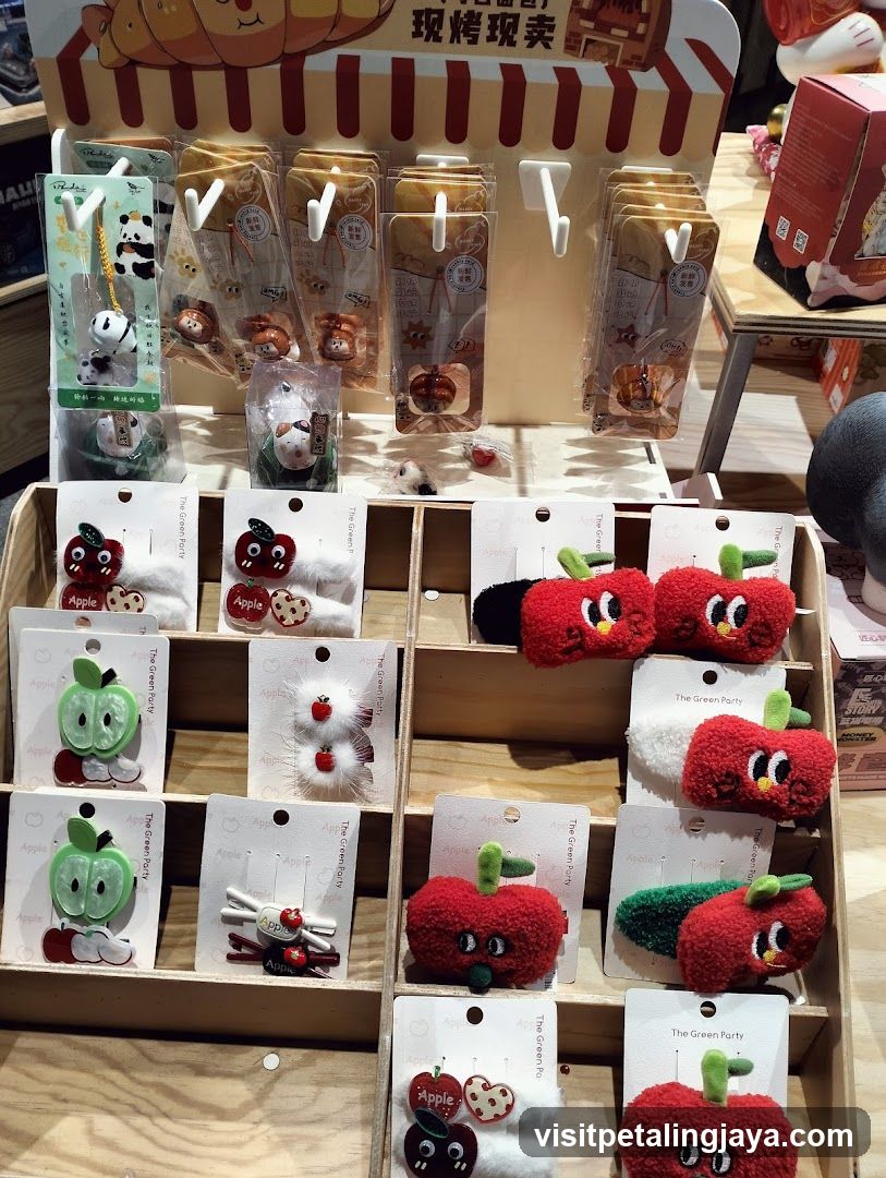 Apple-themed Merchandise Display