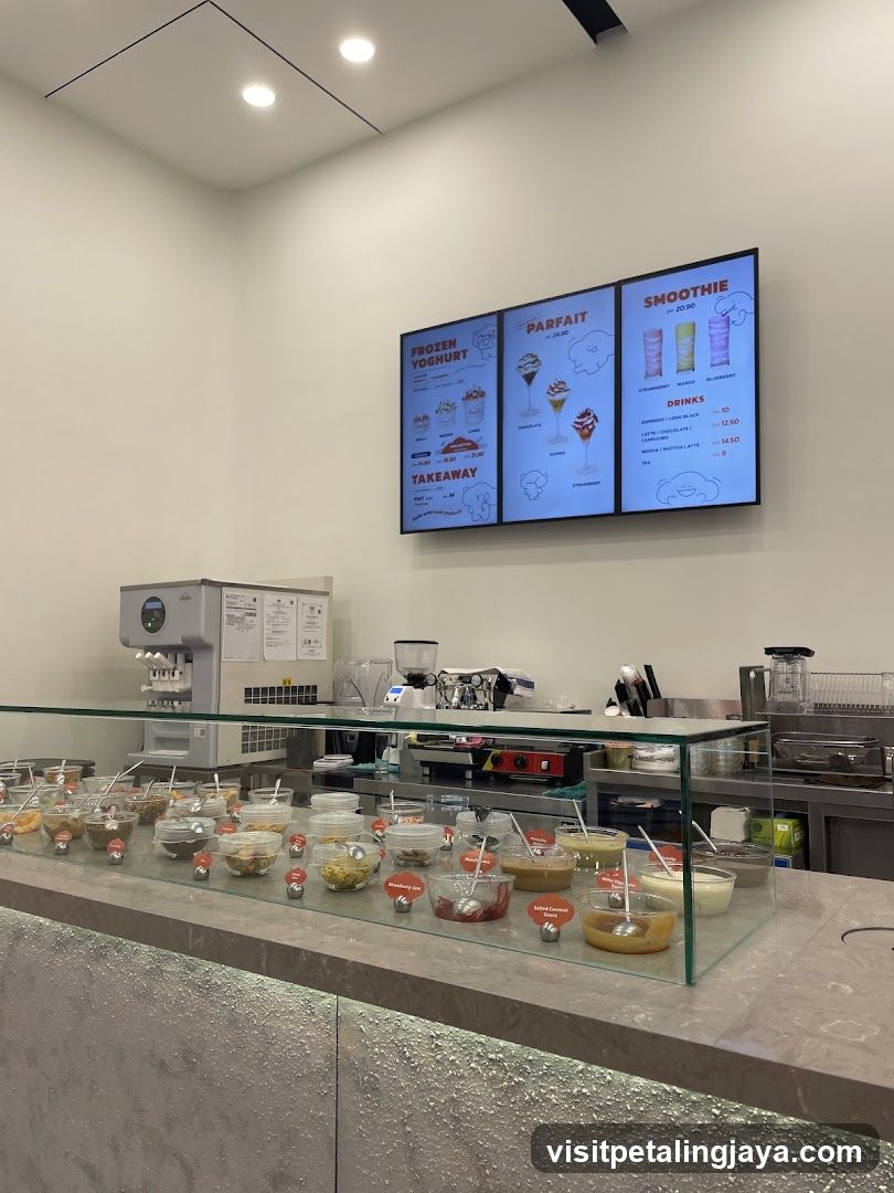 Frozen Yogurt Shop Interior