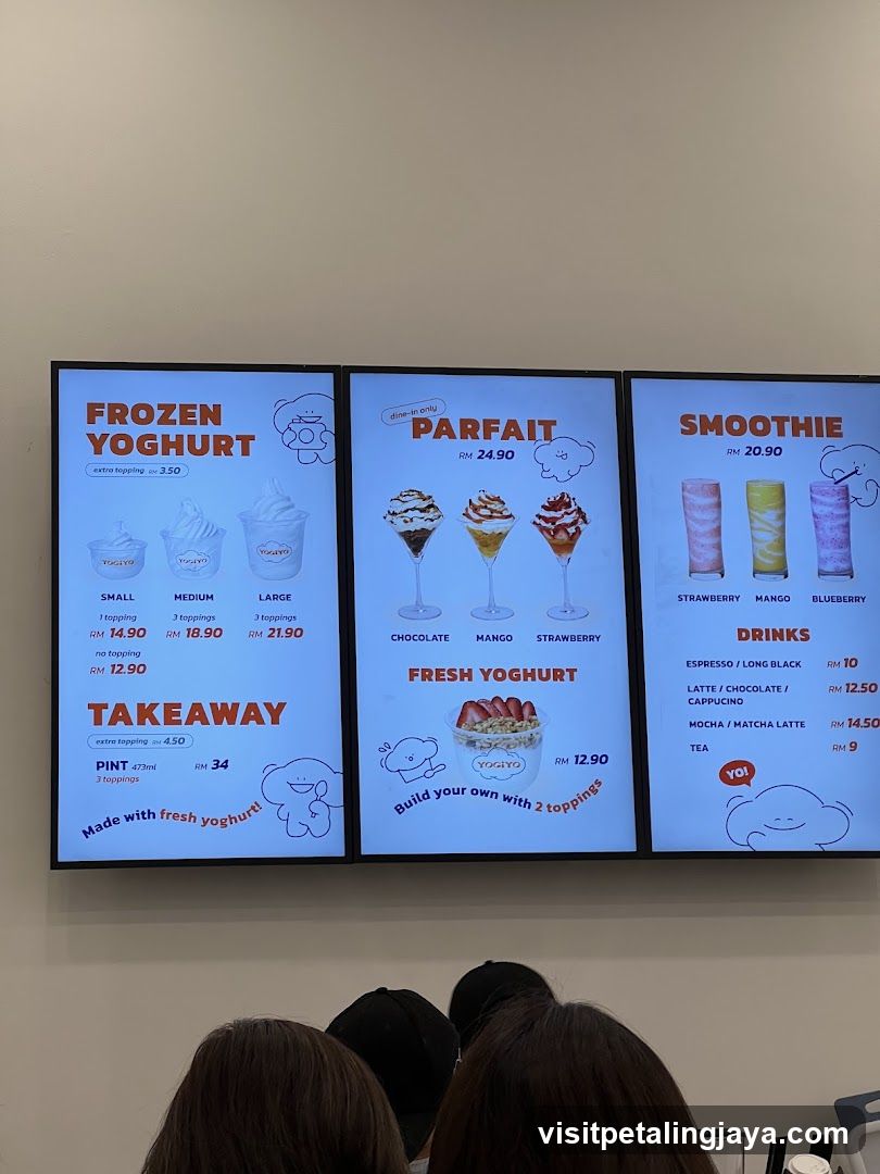 Frozen Yogurt Menu Board
