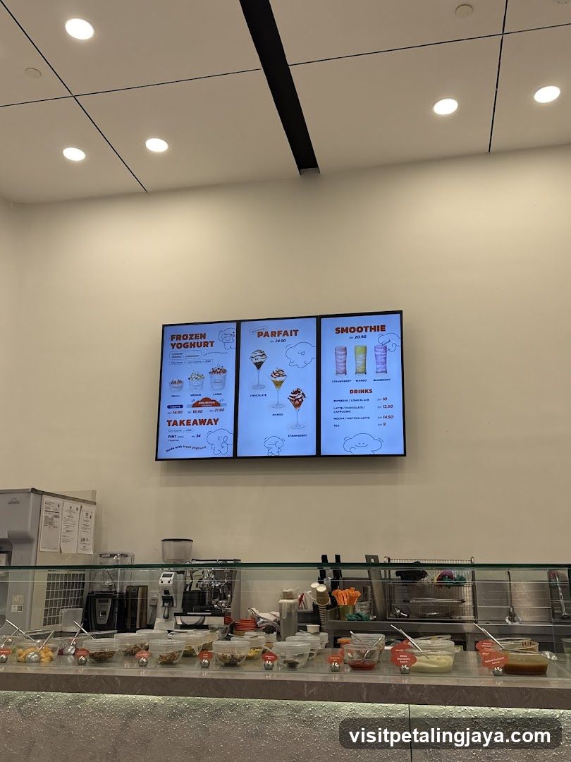 Frozen Yogurt and Smoothie Shop Interior