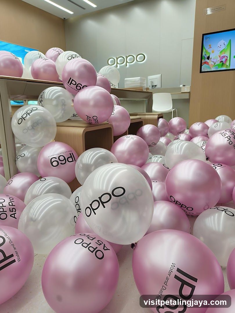 OPPO Store Interior with Balloons