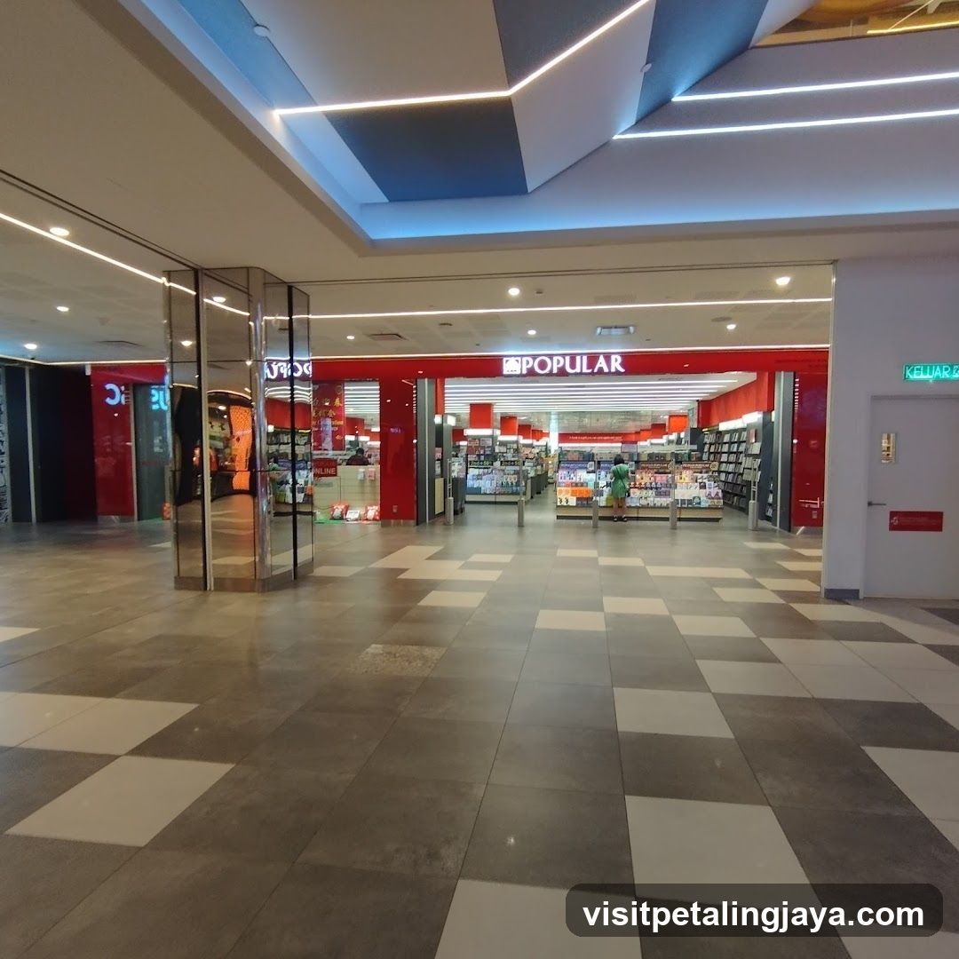 Interior of shopping mall